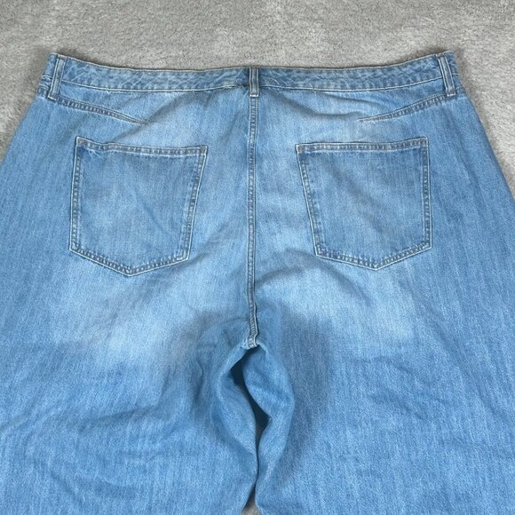 Universal Thread Womens Jeans High Rise Curved Leg Jean Blue Denim Plus Size 26R - Picture 4 of 15